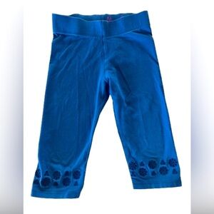 Mini Boden Eyelet Capri Leggings